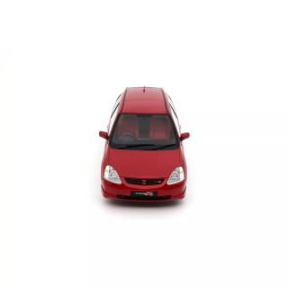 HONDA CIVIC TYPE R EP3 MILANO RED 2005 OttO mobile 1:18 Resinemodell (Türen, Motorhaube... nicht zu öffnen!)